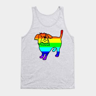 Cute Rainbow Dog Tank Top